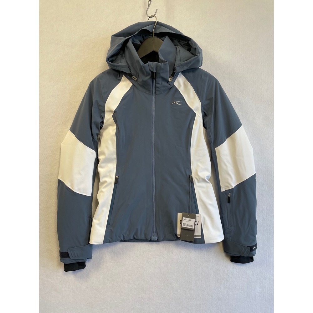 KJUS Womens‎ Acrux Gore Insulated Ski Jacket XS 34 NWT Steel Blue White
